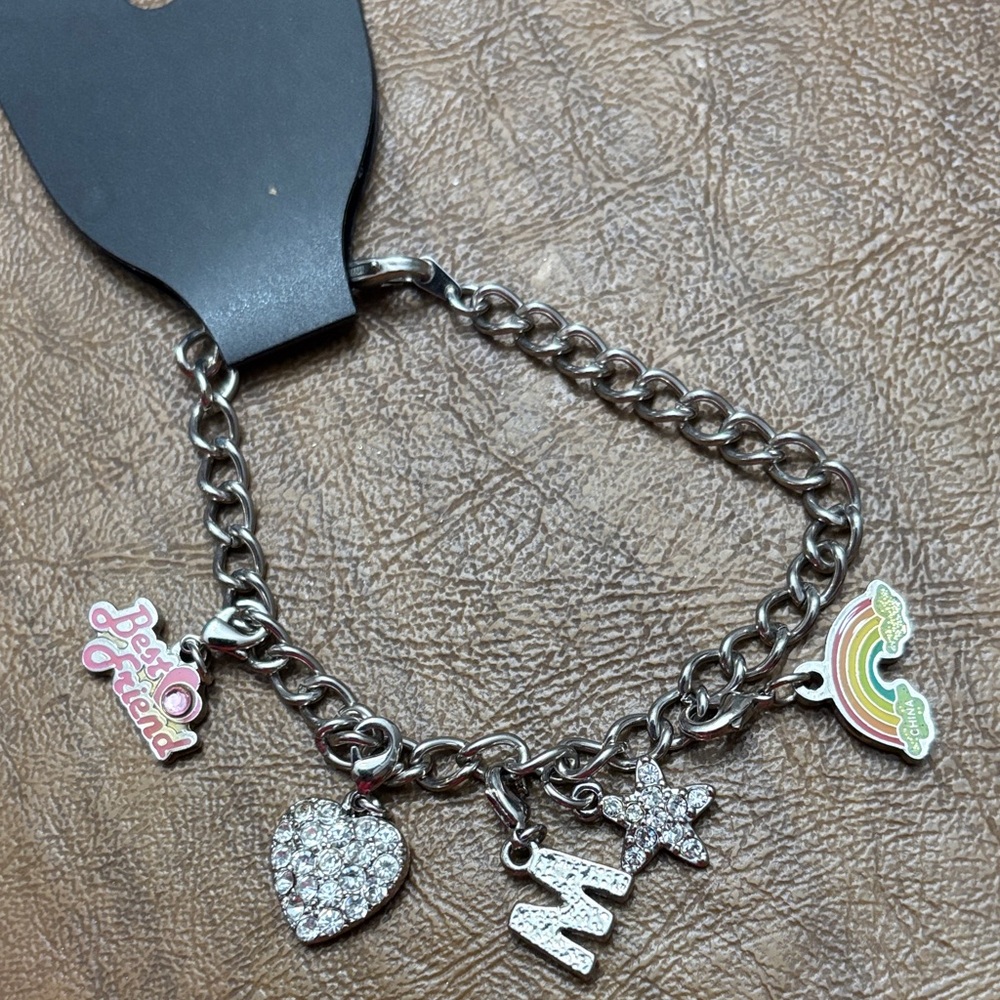 Silver Charm Bracelet for Kids